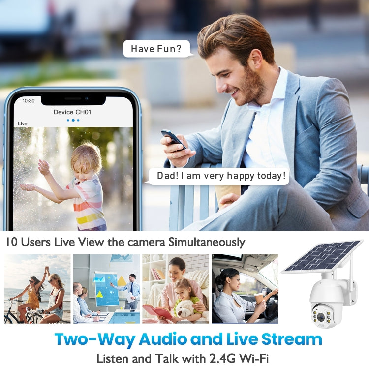 T16 1080P Full HD Solar Powered WiFi Camera, Support PIR Alarm, Night Vision, Two Way Audio, TF Card, WiFi T16 1080P Full HD Solar Powered WiFi Camera, Support PIR Alarm, Night Vision, Two Way Audio, TF Card, WiFi